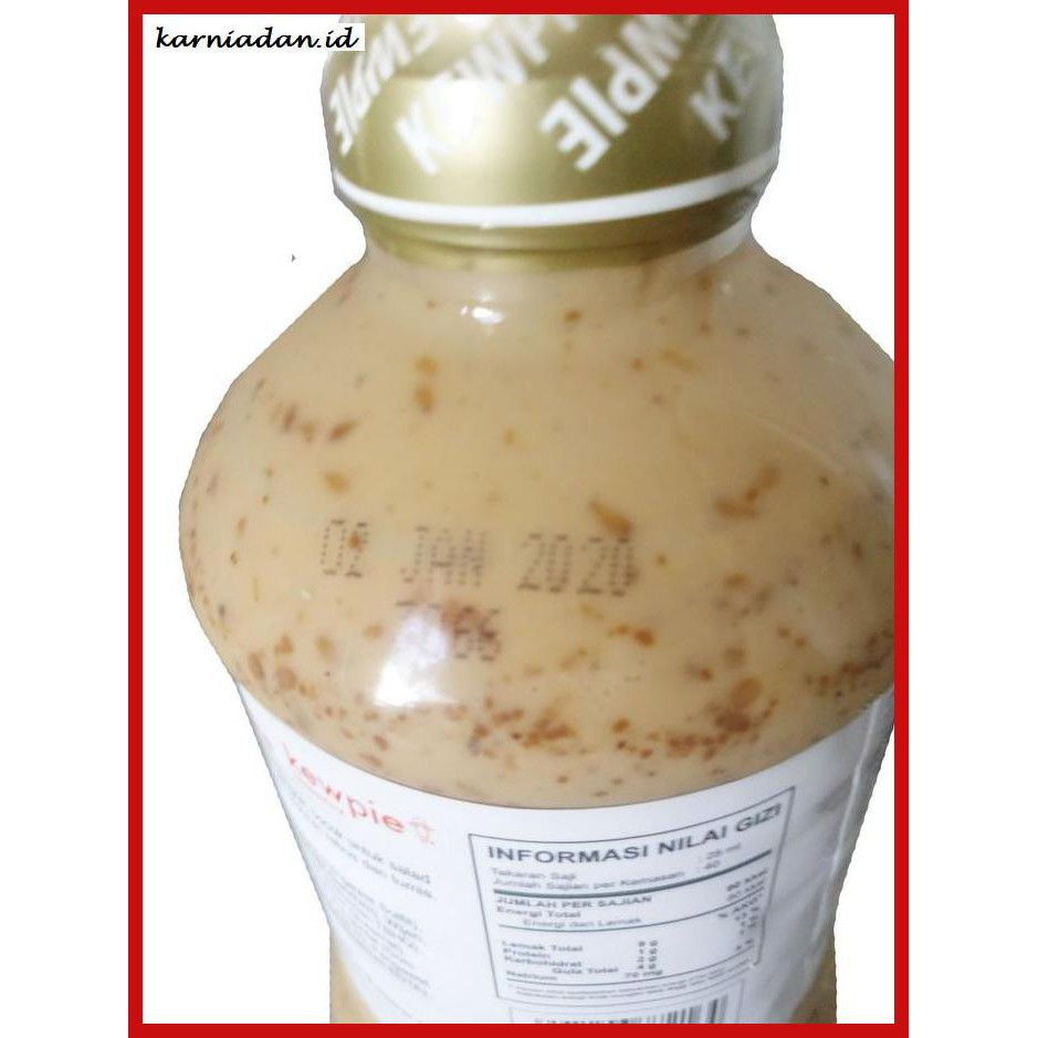

gnidderdsaus- kewpie salad dressing roasted sesame 1 ltr halal saus wijen saus salad -asliiiiii.