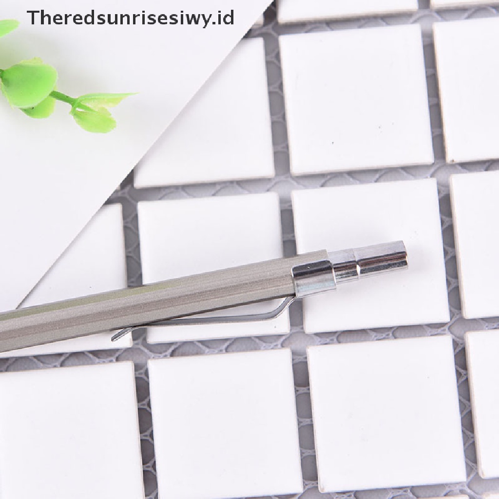 (Theredsunrisesiwy.Id) Pensil Mekanik Otomatis 0.5 / 0.7mm Bahan Metal Untuk Menulis / Menggambar