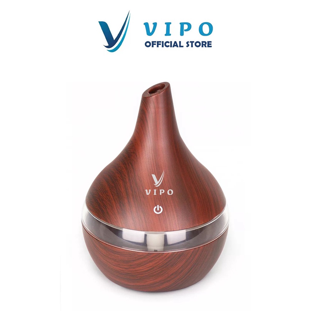 Vipo Official Shop VIP-16 Diffuser Aroma Terapi Essential Oil Pelembab Humidifier Motif Kayu Alat Pengharum Ruangan Anti Stres