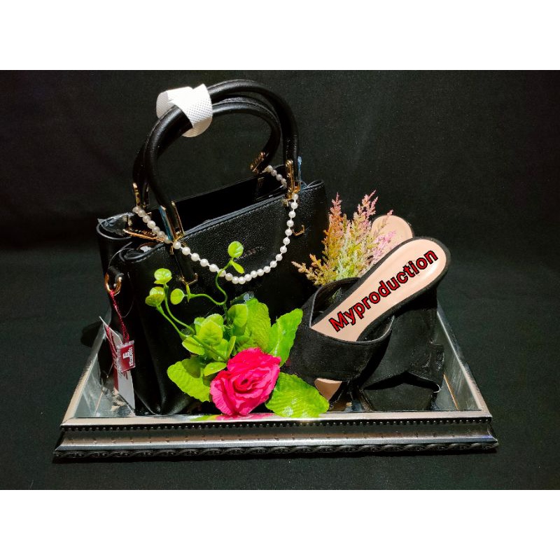 Hias seserahan nikah tas sepatu wanita