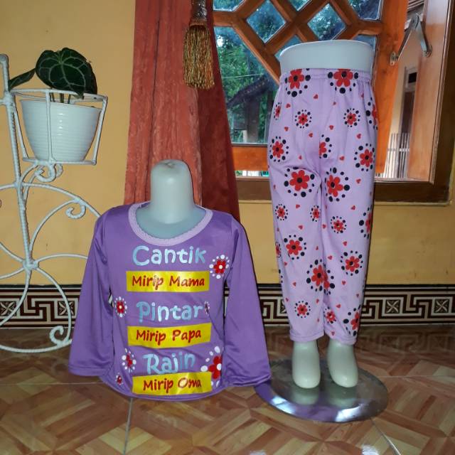 SETELAN KAOS PANJANG Anak Cewek