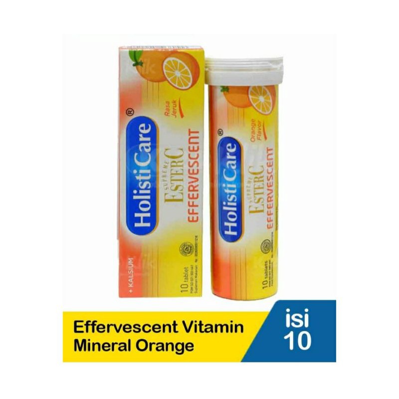 Holisticare Effervescent Vitamin &amp; Mineral 10SOrange