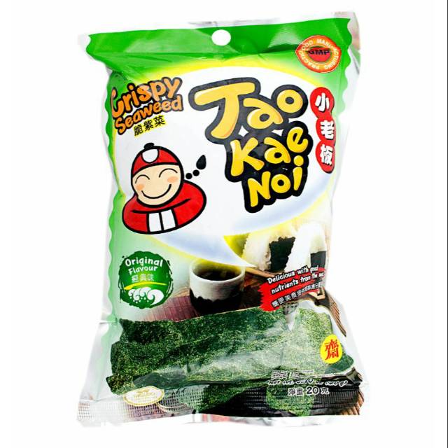 

TERMURAH Tao Kae Noi Crispy Seaweed Original 15 gr - Tao Kae Noi Rumput Laut