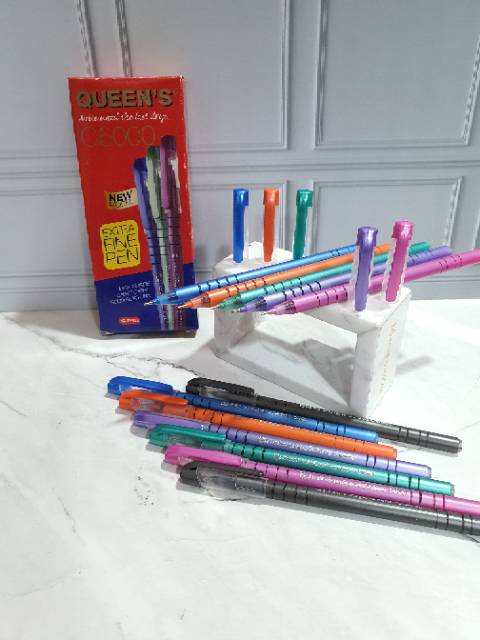 Pen Faster Queen's c6000 (1box=12pc)/faster/queen/c6000/bolpen faster-1