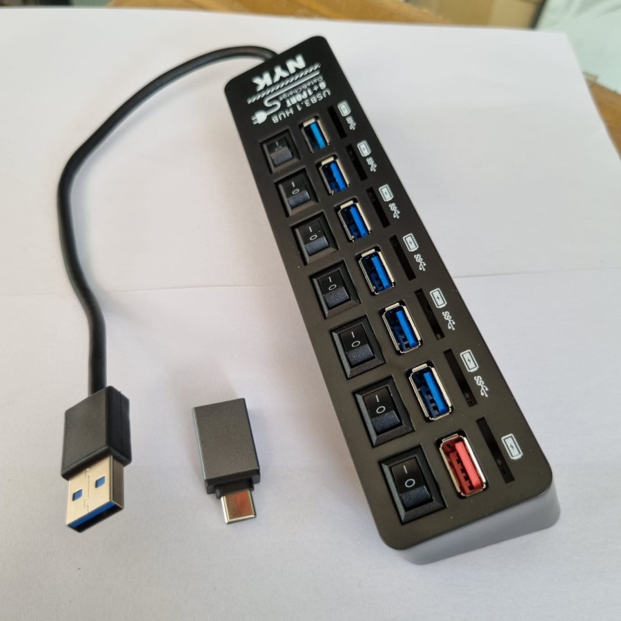 NYK U32-26 Type C USB HUB 7 Port 6 USB 3.0 + 1 Fast Charger