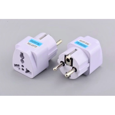 Over Steker Kaki 3 Travel Adaptor