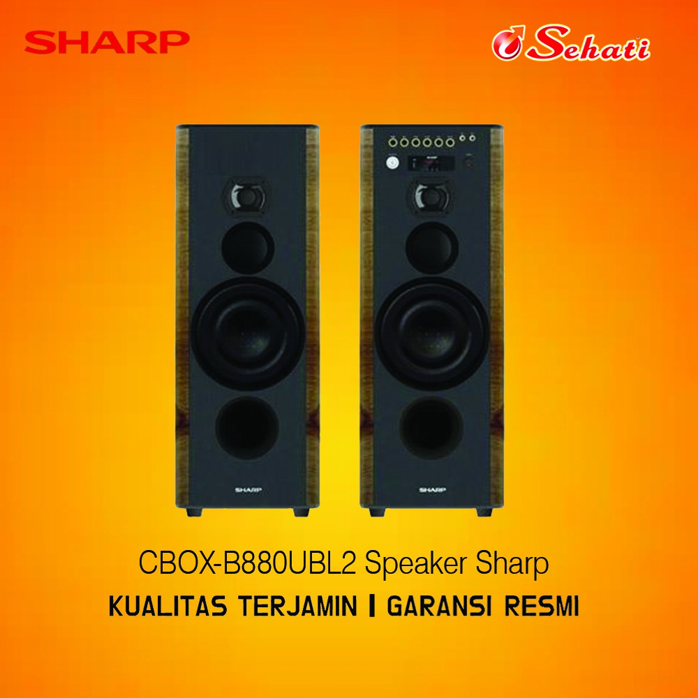 Sharp Cbox B880ubl2 Speaker Aktif Sharp Bluetooth Garansi Resmi Shopee Indonesia