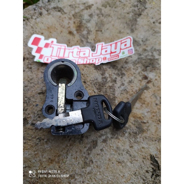 kunci jok honda gl 100 gl 125 original baru nos