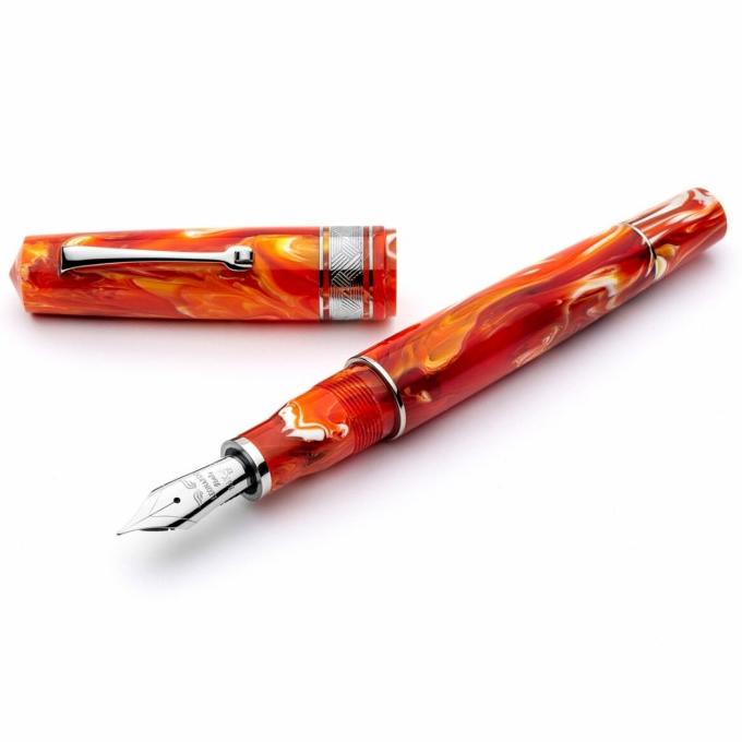 

Leonardo Momento Zero Grande Primary Manipulation Fountain Pen - Warm Tones ST, Soft F ---Terbaru---