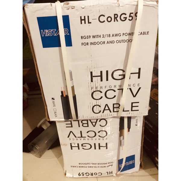 Kabel Corxial HISTAR CCTV RG59+POWER 1 Roll / 300 Meter