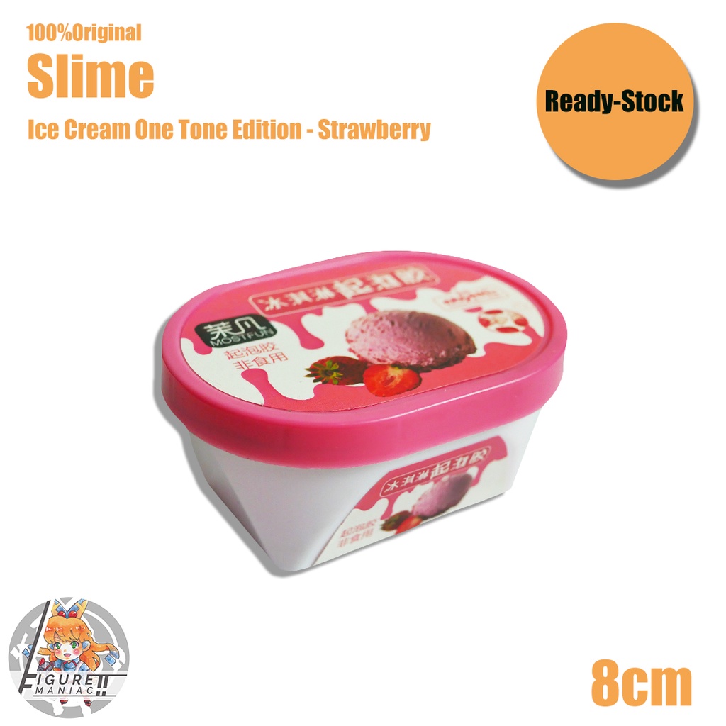 Slime Ice Cream One Tone Edition Es Krim Premium Mainan Anak