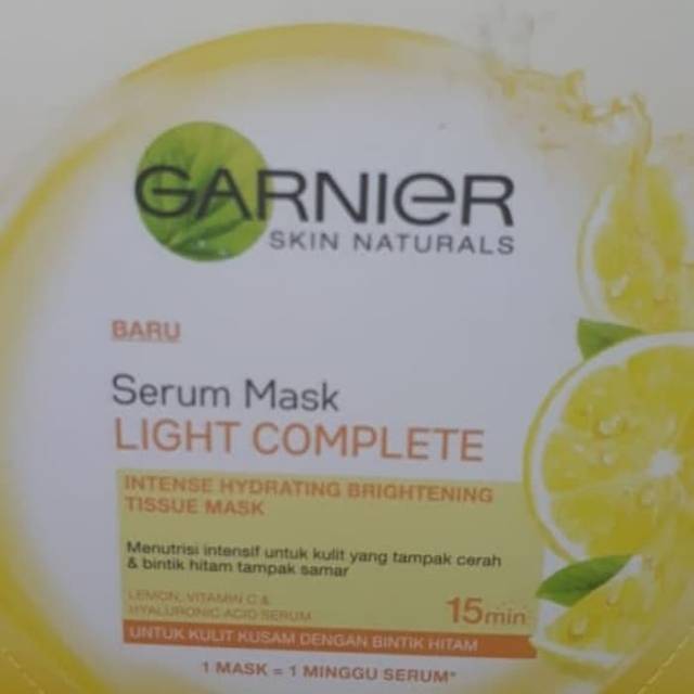 Garnier serum mask light complete