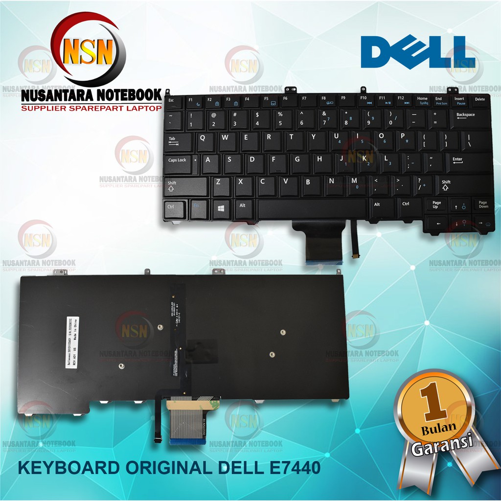 Keyboard Original Laptop Dell Latitude E7240 E7420 E720D E7440 With BackLight