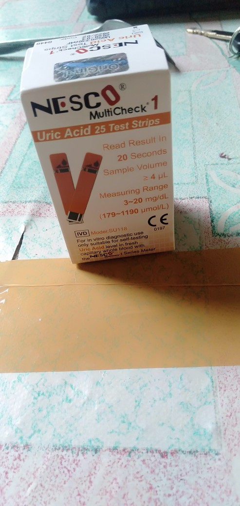 Nesco Strip Uric Acid Stik Isi Ulang Test Asam Urat Ua