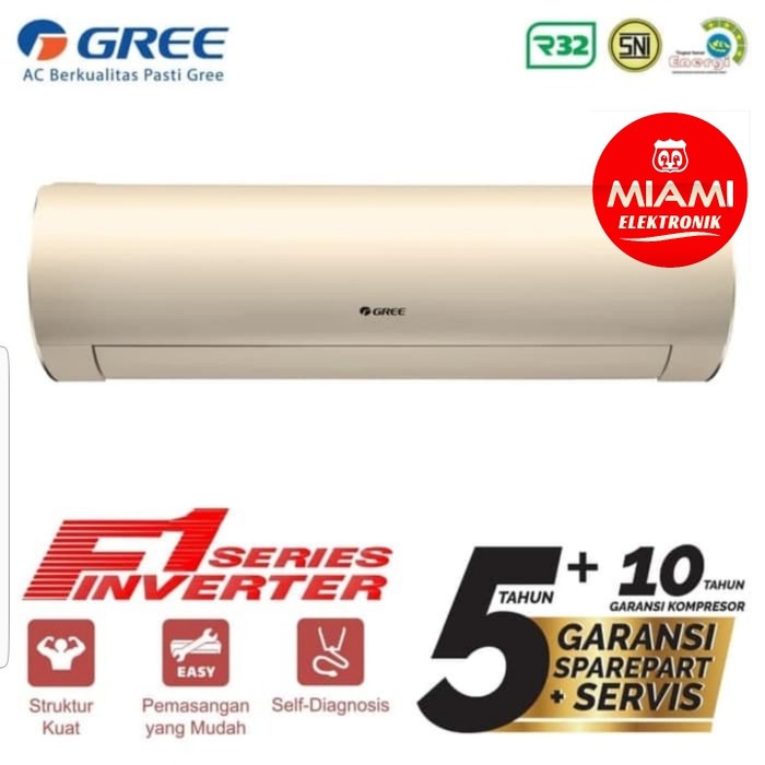 AC Gree Inverter 1pk GWC9F1G Gold GWC 9F1