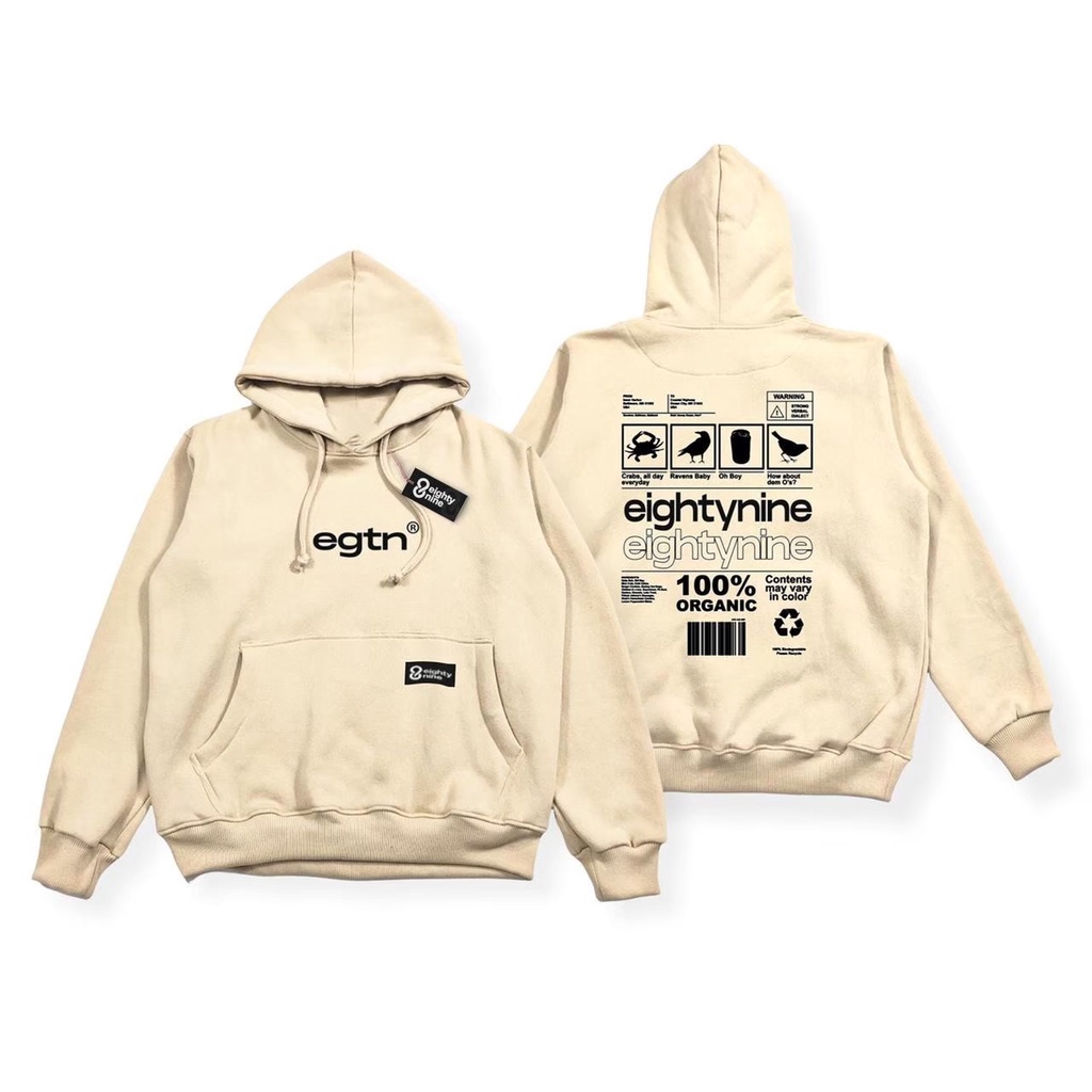 ( Diskon 46% ) hoodie cream Hoodie pria metal aesthetic font acak unisex original egtn somnium