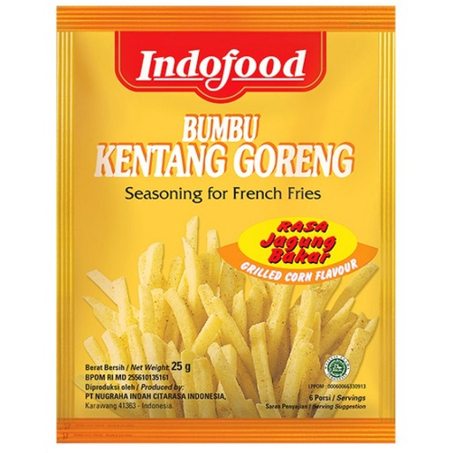 

Indofood Bumbu Kentang Goreng 25 gr Jagung Bakar