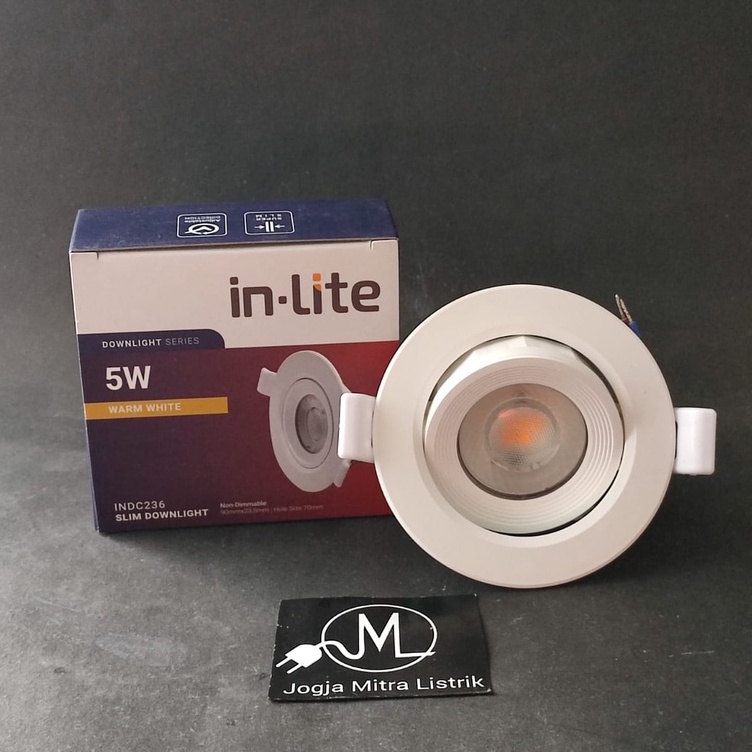 MINI DOWNLIGHT INLITE 5 WATT / SPOTLIGHT KUNING INDC236