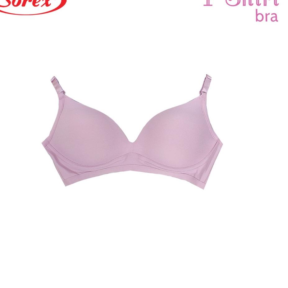 (BIG SALE) Sorex T-shirt Bra Polos Busa Tanpa Kawat Kait 3 Setara Cup B BH Harian 34192