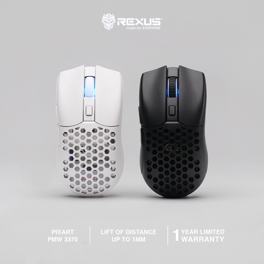 Rexus PRO Mouse Wireless Gaming Daxa Air III / Daxa Air 3 - White