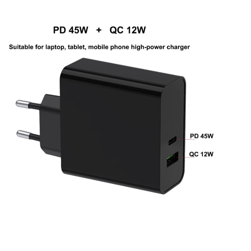 Adaptor Charger PD 45 watt Quick Charger 3.0