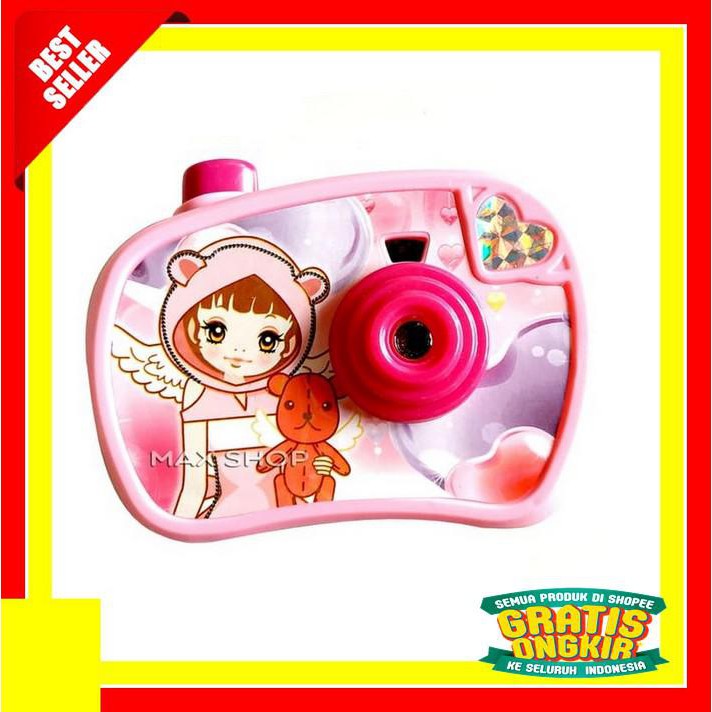 KAMERA ANAK PINK - KAMERA PROYEKTOR - KAMERA LAMPU MAINAN ANAK CAMERA DISKON
