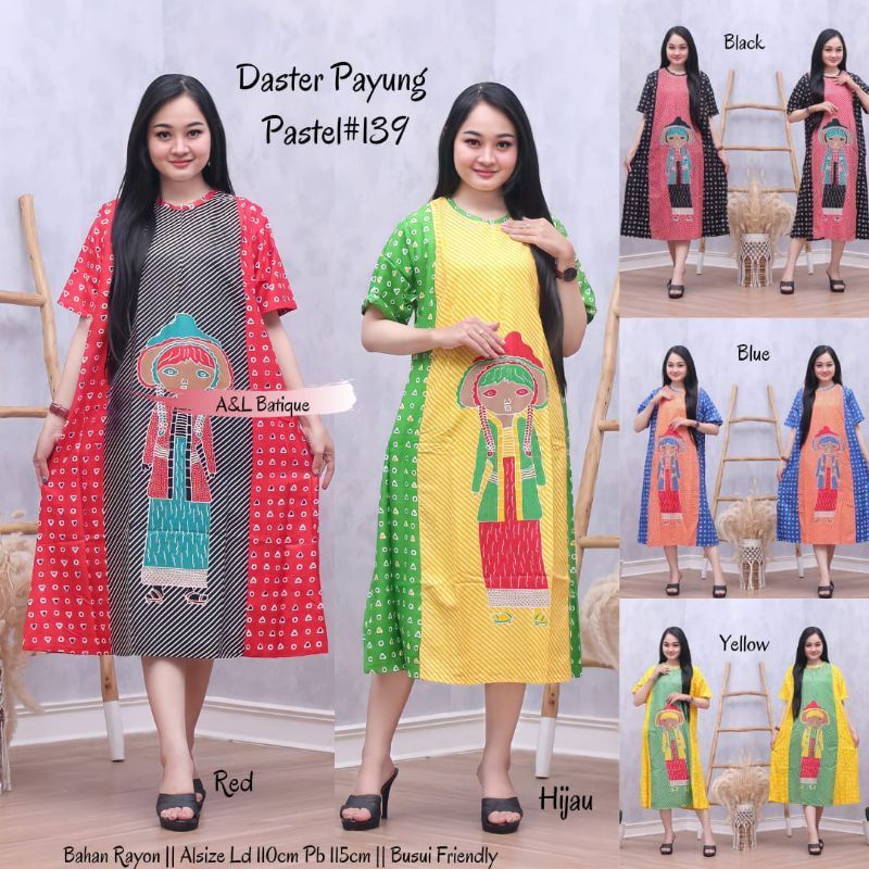 Daster Payung Pastel Tejo Caping Busui Bumil  Menyusui