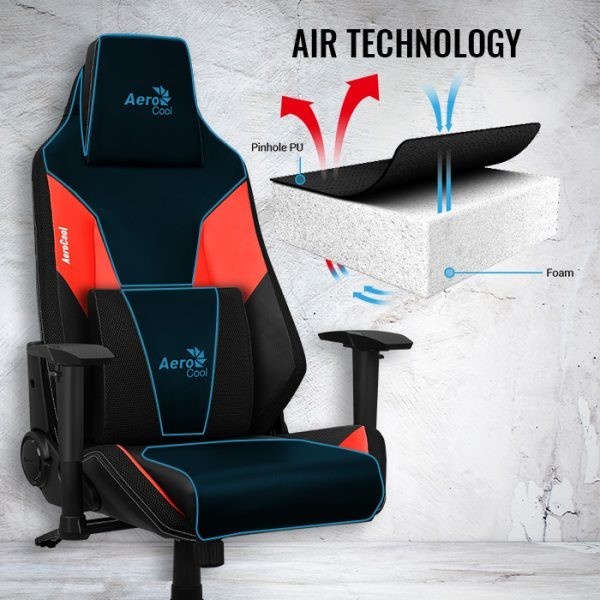 Kursi Gaming Aerocool Admiral Champion Red Gaming Chair