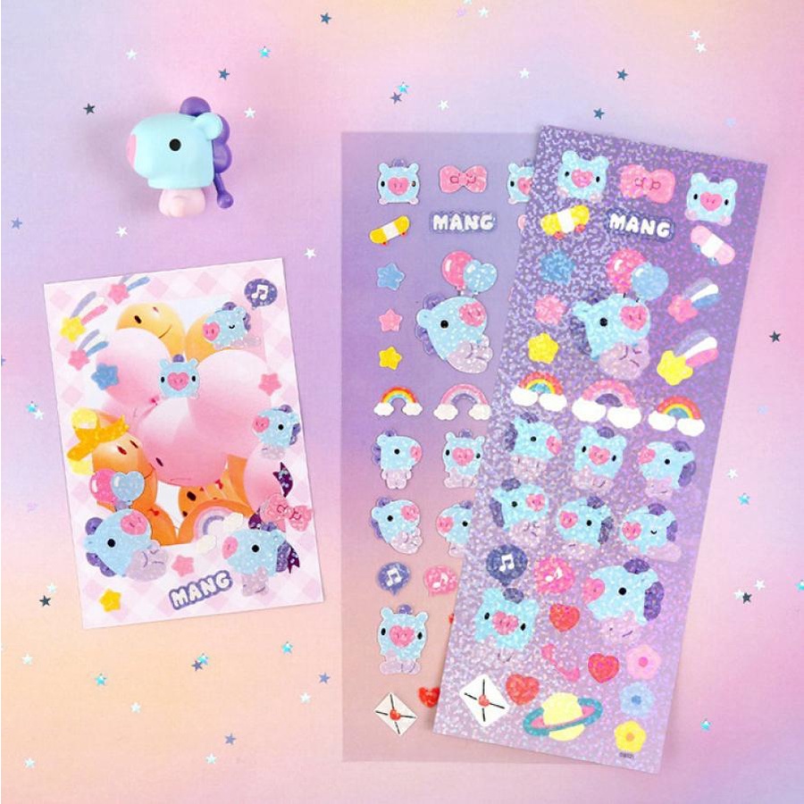 Stiker PVC Bening Kpop BTS Untuk Handphone Diary DIY