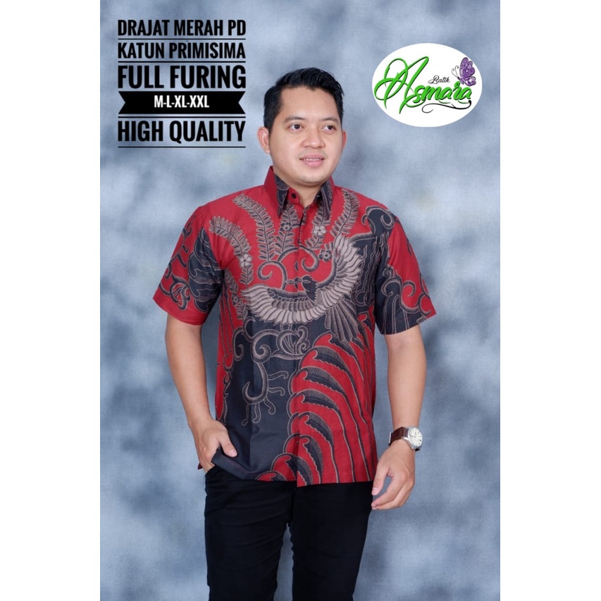 DRAJAT MERAH ASMARA BATIKSOLOAMANAH KEMEJA BAJU BATIK PRIA SOLO LENGAN PENDEK PANJANG LAPIS FURING ATASAN BATIK PREMIUM MODERN KATUN HALUS LAMBADA WIRAYUDA NAVY PERMATA HITAM NAGA LINGKAR ABISENA SEGORO UNGU WIJAYA KUSUMA ALASKA PINK DEWO CEMANI LENTERA