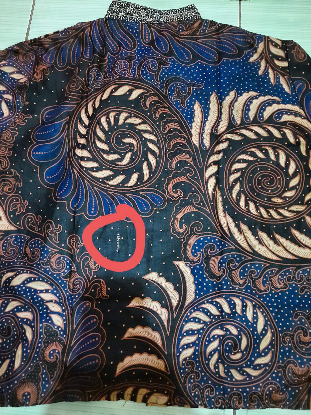 Batik Wanita Asj Sa Hrb026 Kenongo Kemeja Tosca Pendek