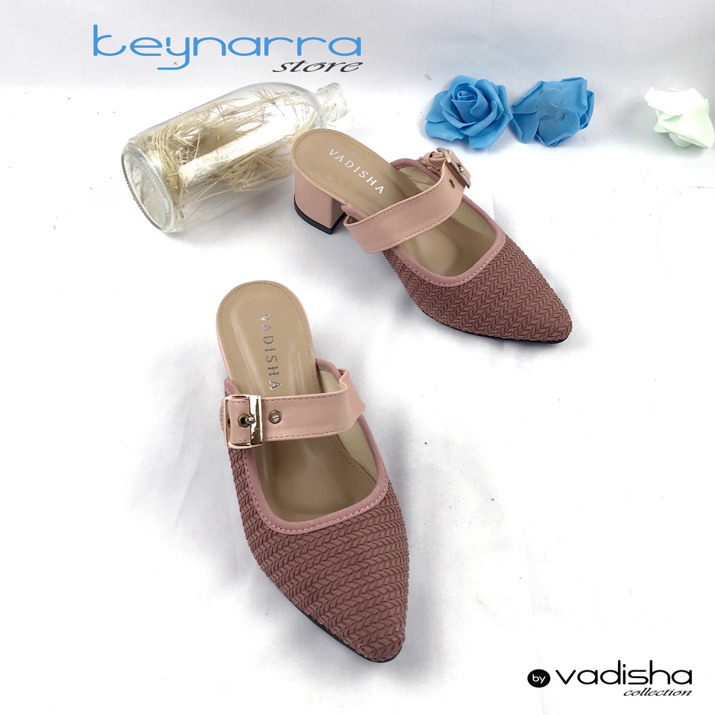 VADISHA LAYLA Sendal Wanita, Sendal Heels/ Sendal Hak Tahu 5cm IN-03 By.Keynarra Store