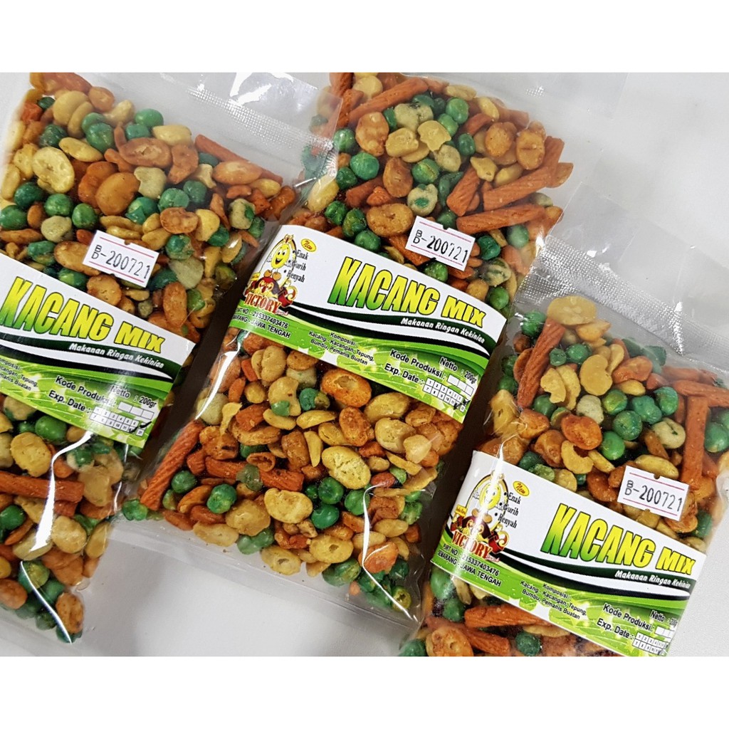 

Victory Snack - Camilan Kacang Mix / Kacang Campur kletikan murah isi 200 gr