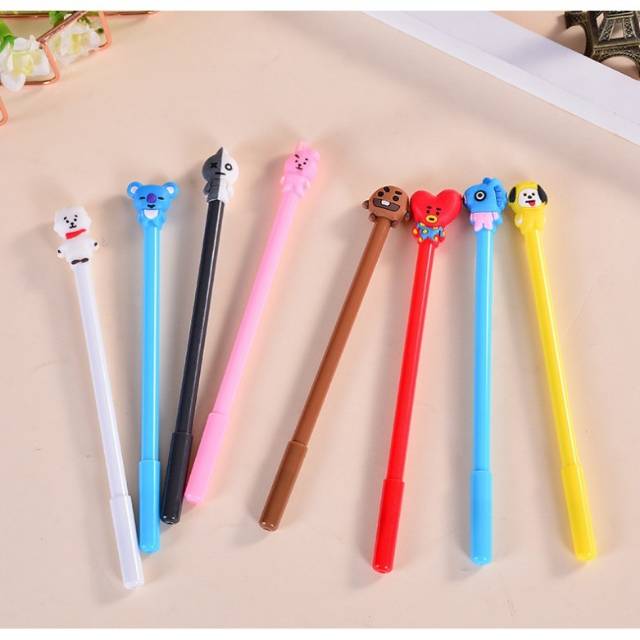 PENA GEL KPOP BTS BT21 0.5MM STANDAR INTERNASIONAL PULPEN