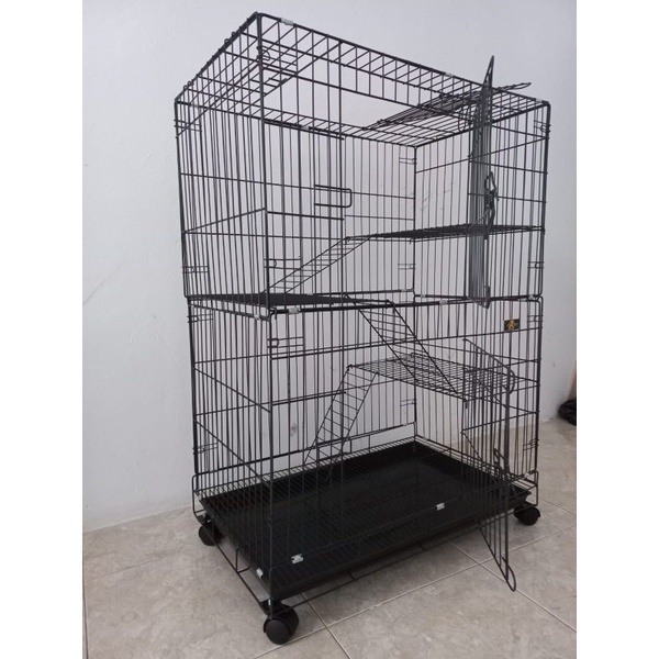 Kandang kucing tingkat 3 ukuran XL