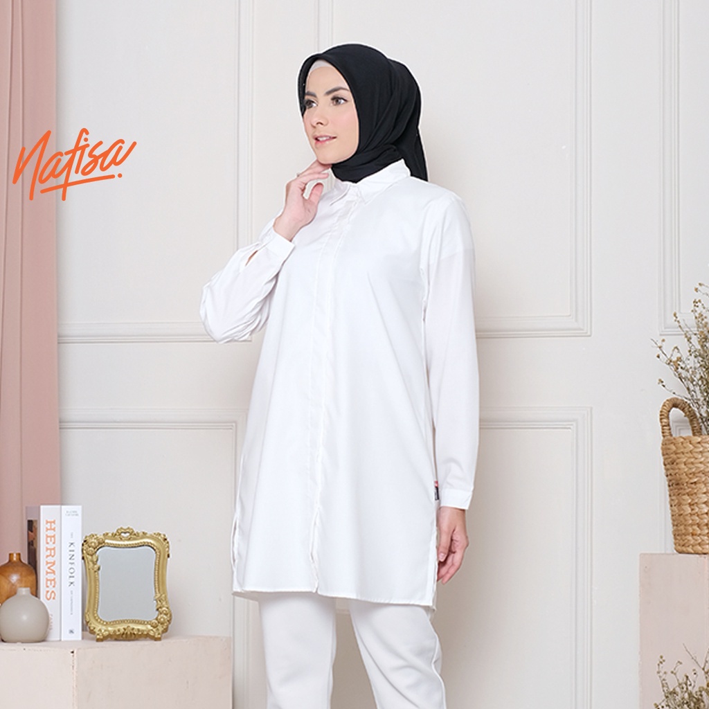 BAJU TUNIK Nafisa TFD (Tunik Fleksibel Day) - Kemeja Tunik Day to Day Toyobo Size Lengkap