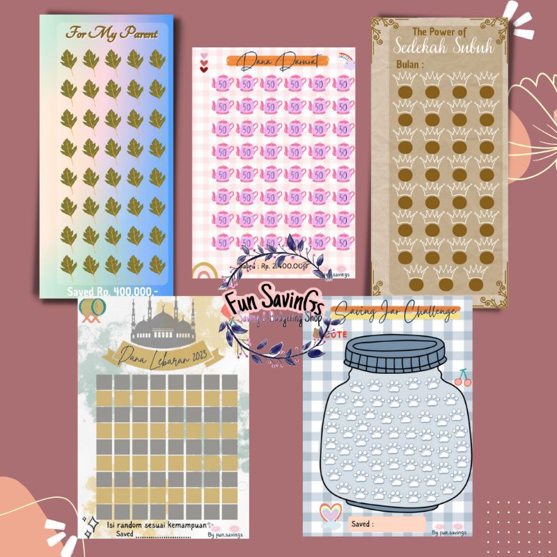 

[FUN] Isi Binder A5 A6 6 Ring | Fun Savings | Saving Tracker