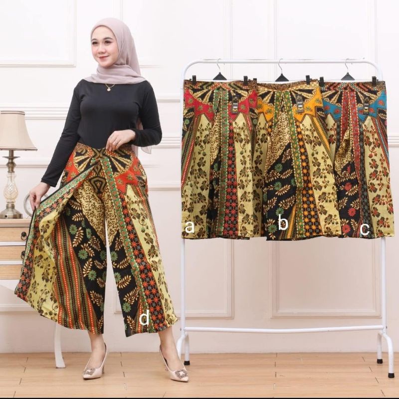 KULOT BATIK SINARAN KATUN ADEM KULOT LAYER PANJANG BATIK