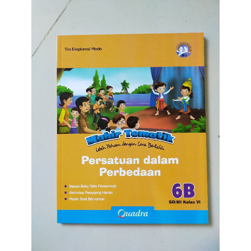 ORI satu paket buku mahir tematik K13 Quadra kelas 6 ABCDE semester 1