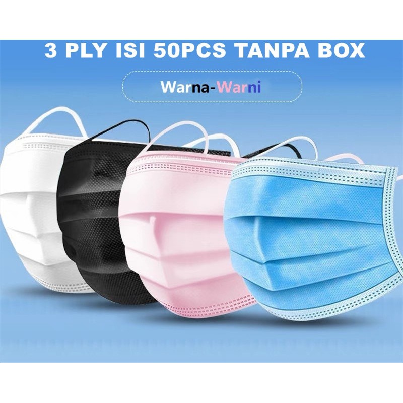 FUTAKO Masker 3ply isi 50 Pcs Earloop Mediacal Grade