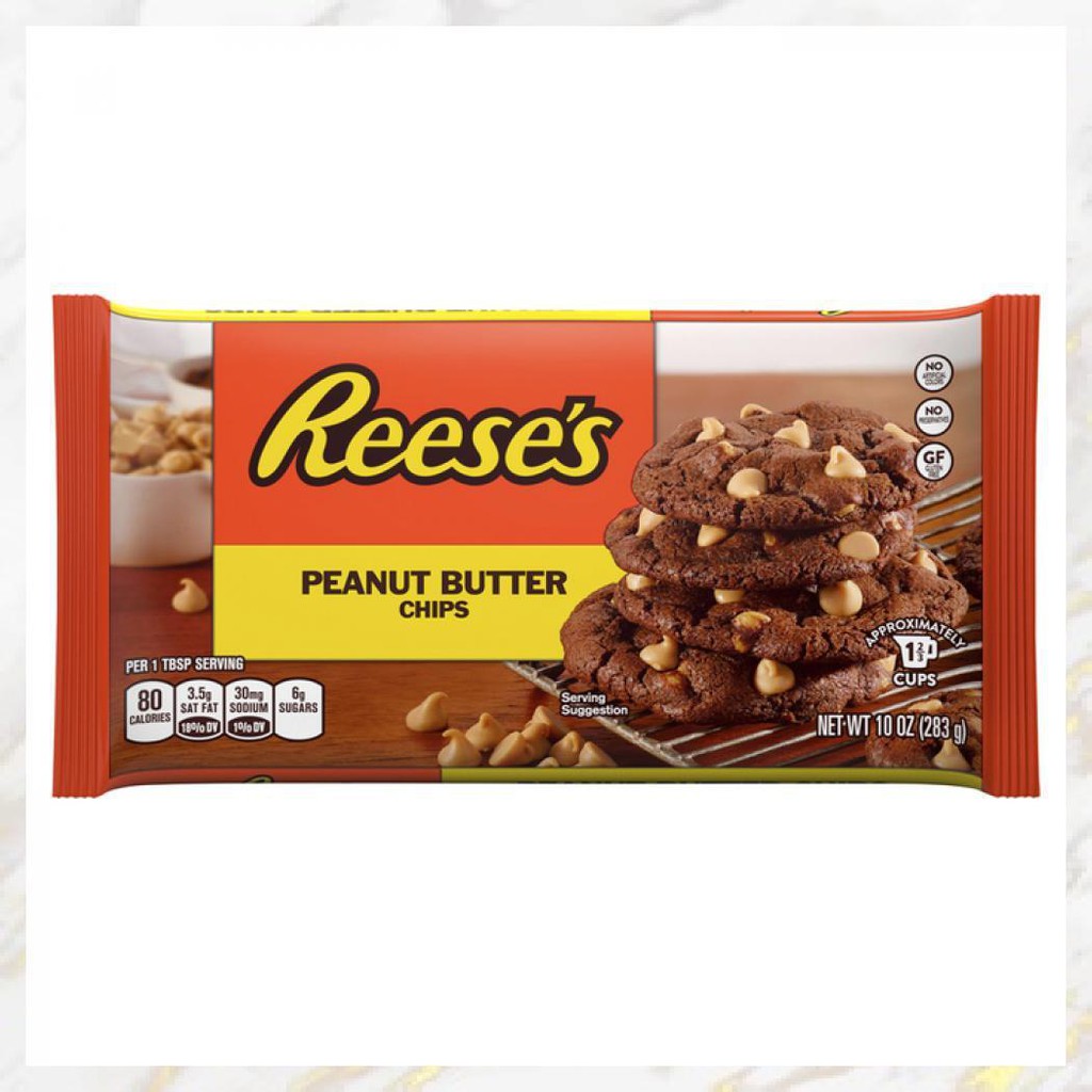 

REESE'S PEANUT BUTTER CHIPS 283 GR (10 OZ) -COKELAT PEANUT BUTTER CHIP