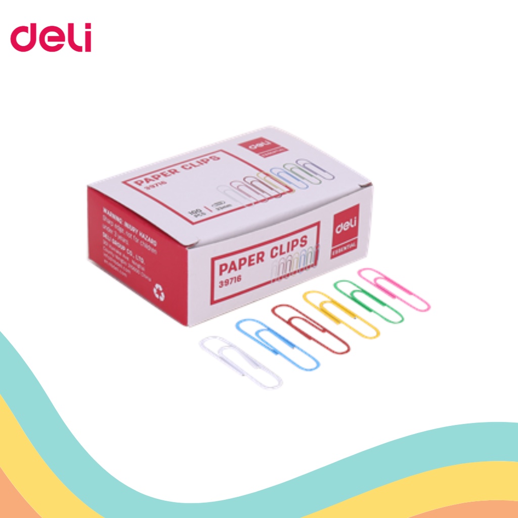 PAPER CLIP WARNA DELI E-39716 (1 PCS)