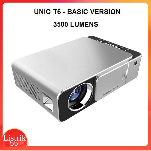 UNIC T6 - LED 720P HD Home Projector 3500 Lumens - Basic Version