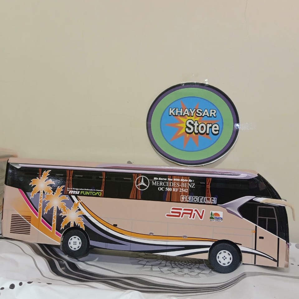 Miniatur Bus bis / mainan bus bis  SR2 San