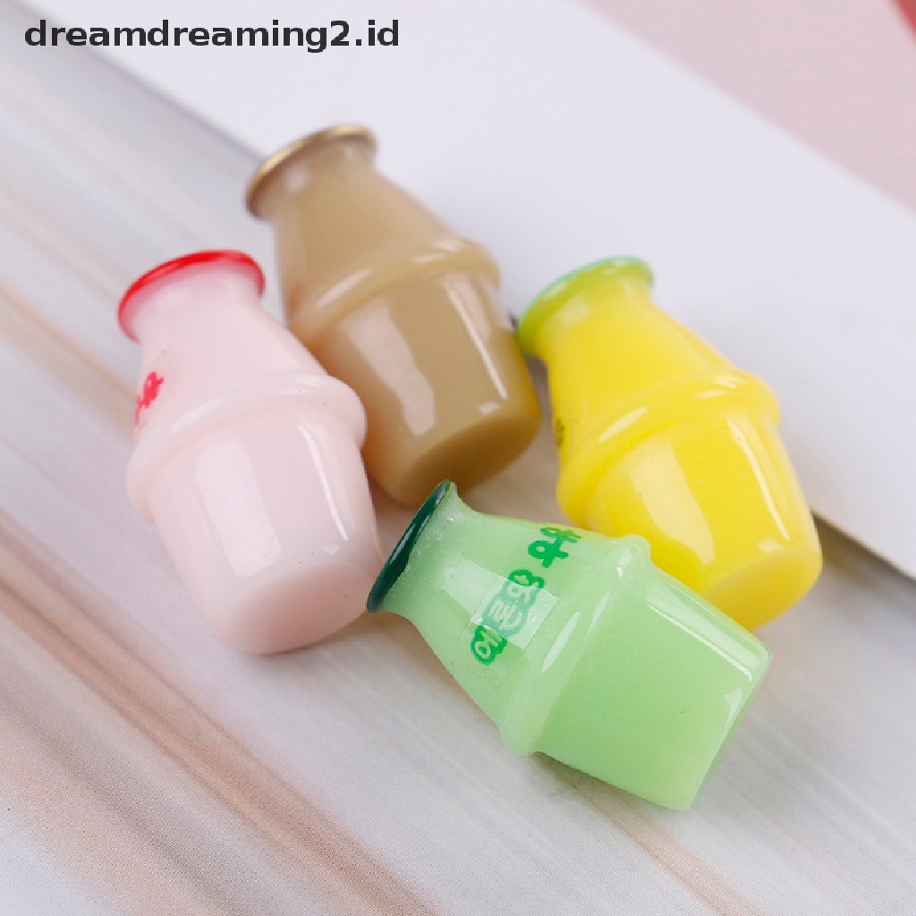 4pcs Miniatur Botol Susu Untuk Dekorasi Rumah Boneka