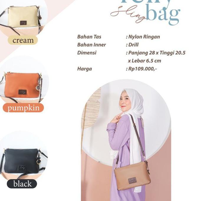 ✫ FELLY Bag by HODY Original Tas Selempang Wanita / Sling Bag Wanita / Tas Waterproof / Tas Wanita. 