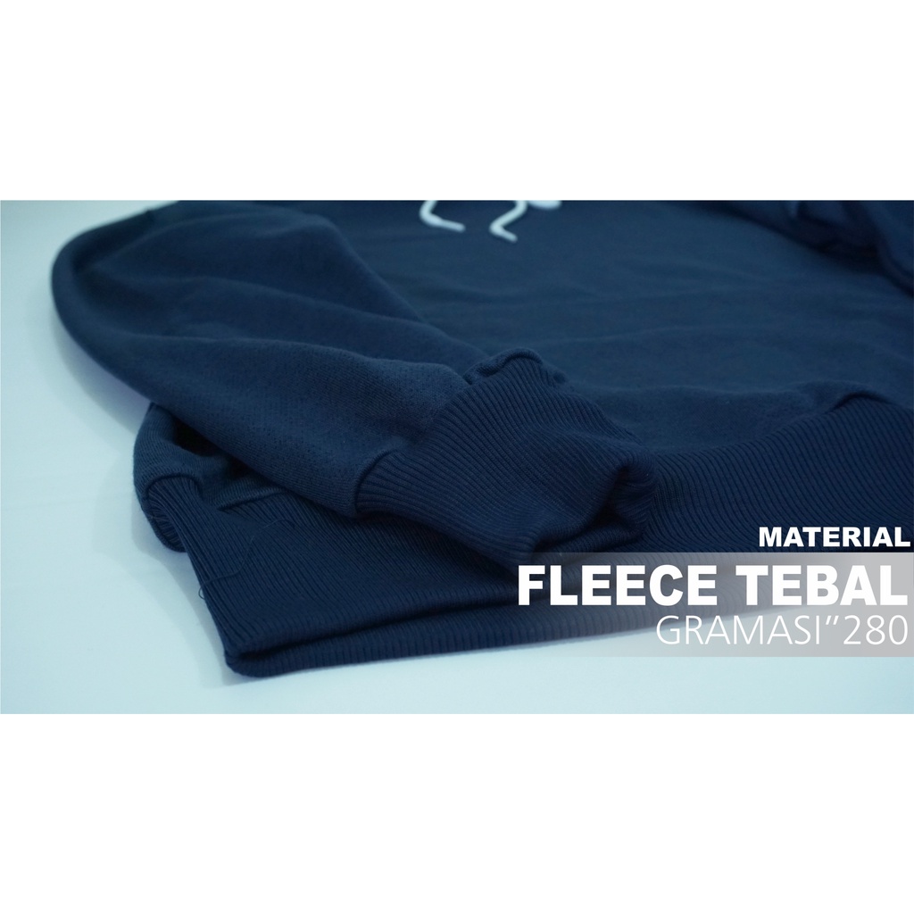 TALKING Crewneck Pria Sweater Sweatshirt PROGRESSION Navy