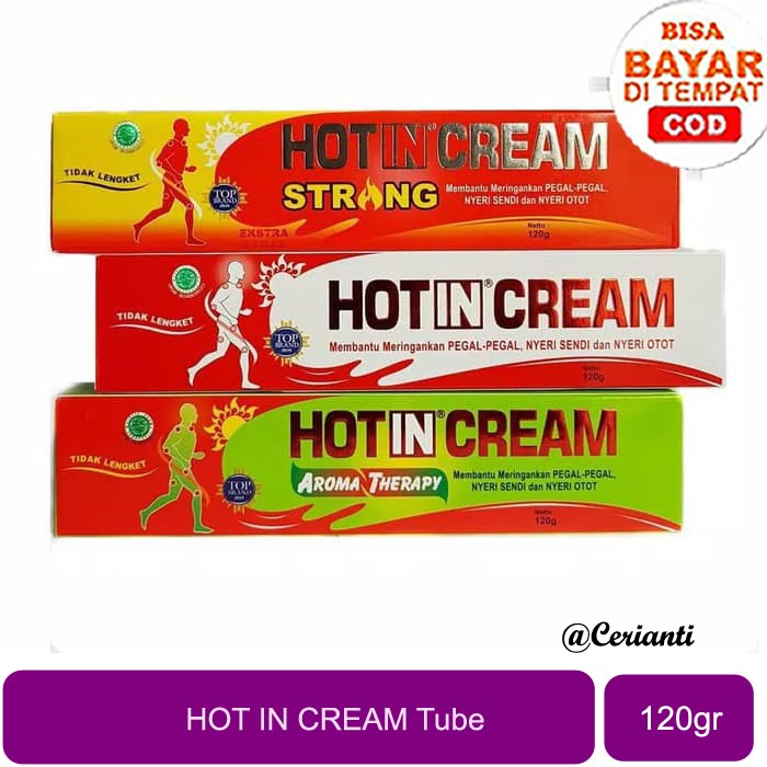 [TUBE] [120GR] [BPOM] HOT IN CREAM TUBE 120g HOTIN ORIGINAL | STRONG | AROMA THERAPHY | KRIM NYERI SENDI | NYERI OTOT |_Cerianti