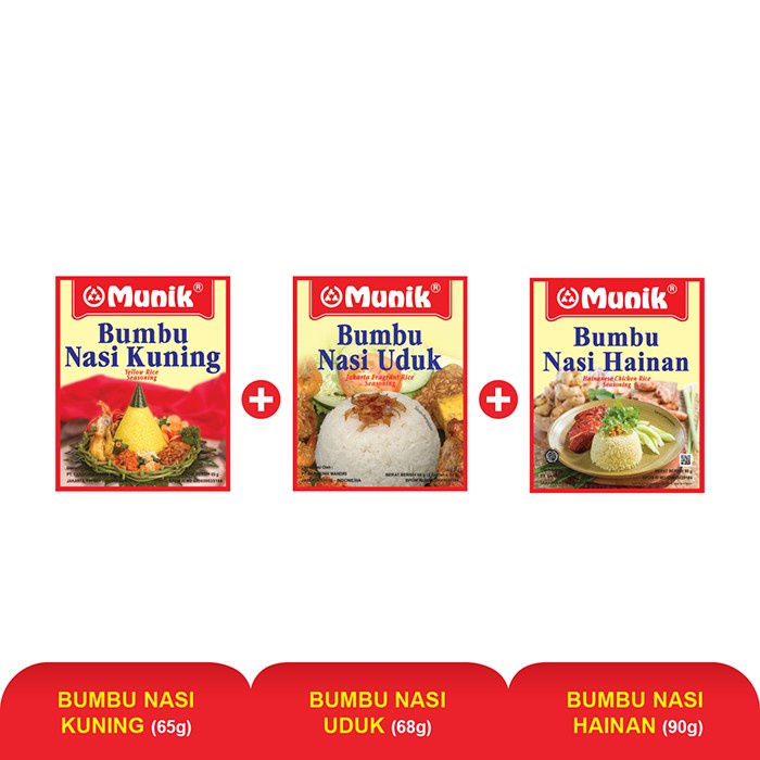 

MUNIK Paket Lengkap Aneka Nasi Gurih Bundling 3pcs
