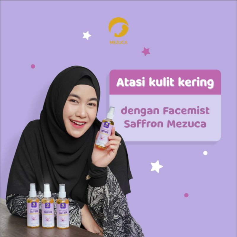 Facemist Safron BPOM - Facemist Saffron Original dari Mezuca Untuk Menghilangkan Jerawat